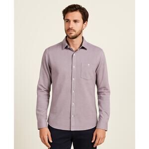 Ted Baker London Purple Textured Button-Up Shirt Size 3 (M)